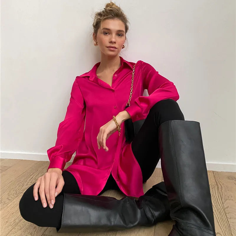 Women's Long-sleeved Elegant Shirt