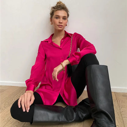Women's Long-sleeved Elegant Shirt