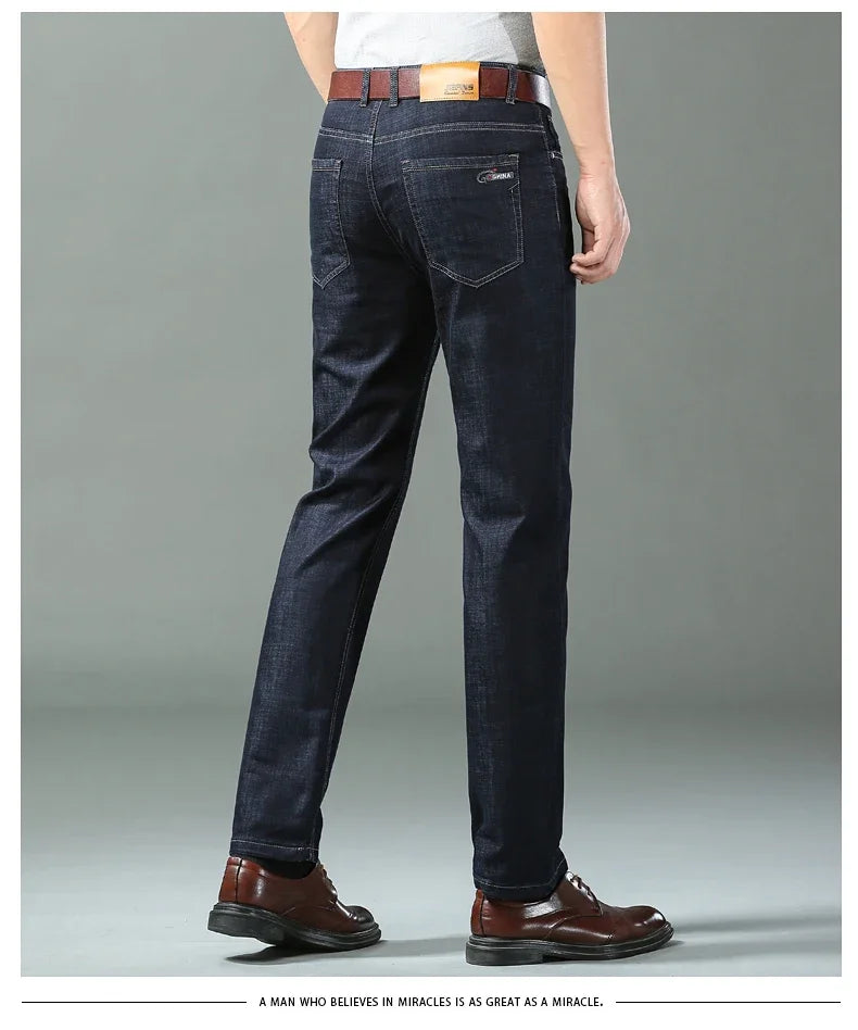 Ice Silk Thin Denim Jeans For Men Spring Summer
