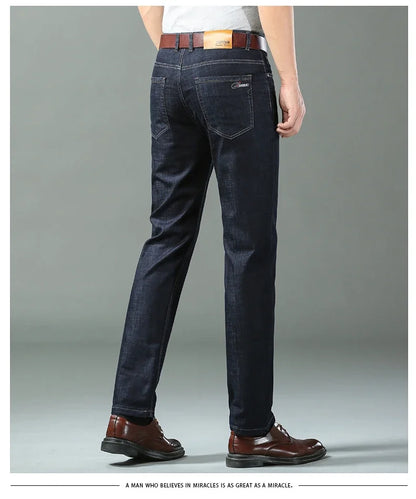 Ice Silk Thin Denim Jeans For Men Spring Summer