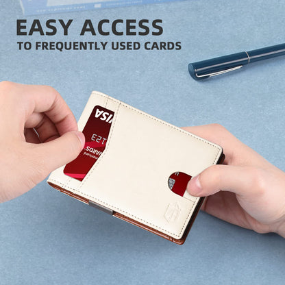 Rfid Microfier Leather Luxury Men Wallets Money Bag Slim Thin Man Card Holder Wallet for Men Short Purse Male Vallet Billfold