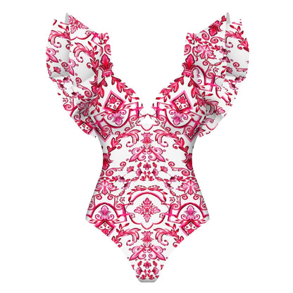 Women Swimsuit with Skirt Beachwear