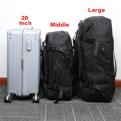 XOKY 80L Travel Backpack Large Capacity Multiple Storage Spaces Anti Theft Backpack with Dry Wet Separation 8106