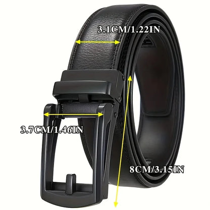 Fashion Business Men'S Belt Genuine Luxury Brand Belt Metal Buckle Belt High-Quality PU Leather Soft Belt With Cargo Pants Jeans
