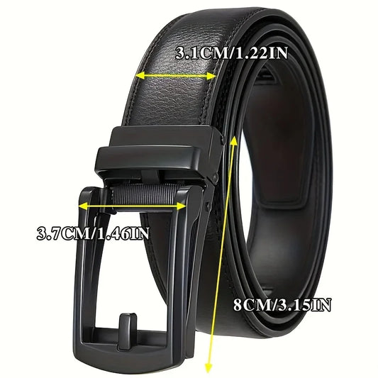 Fashion Business Men'S Belt Genuine Luxury Brand Belt Metal Buckle Belt High-Quality PU Leather Soft Belt With Cargo Pants Jeans