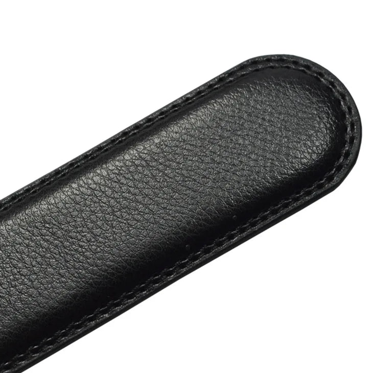 Men's Leather Belts Fashion Automatic Buckle Cowskin Male Belt Luxury Designer Black Brown 3.5cm Plus Size 130 140 150 160 170cm