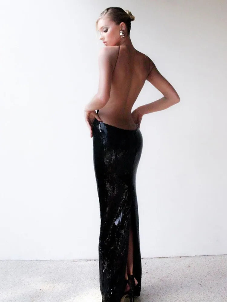 Women Summer Luxury Sexy Backless Elegant Dress