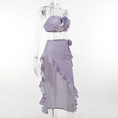 Women 3 Piece Swimwear Vacation Dress