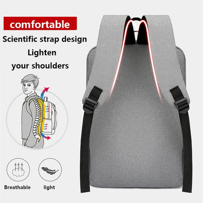 Waterproof Oxford Laptop Backpack for Men 15.6 Inch USB Charging Business Travel School Backpack High Capacity