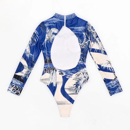 Women Surfing Two Piece Swimsuit