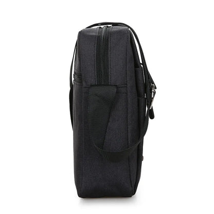 Oxford Men Crossbody Phone Bags, Multi-Layer Zipper Messenger Shoulder Bag Handbag & Purse for Business Travel Men's Bags Bolsas