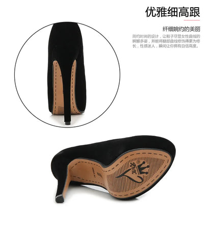 Comemore Sexy Platform High Heels Women's Leisure Heel Shoes 14cm Luxury Pumps Stilettos Shoes Footwear Woman 2025 Large Size 46