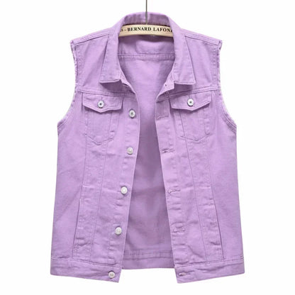 Streetwear  Denim Vest for Women