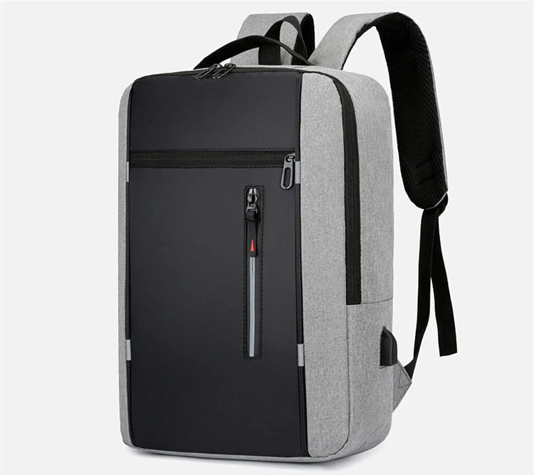 Waterproof Oxford Laptop Backpack for Men 15.6 Inch USB Charging Business Travel School Backpack High Capacity