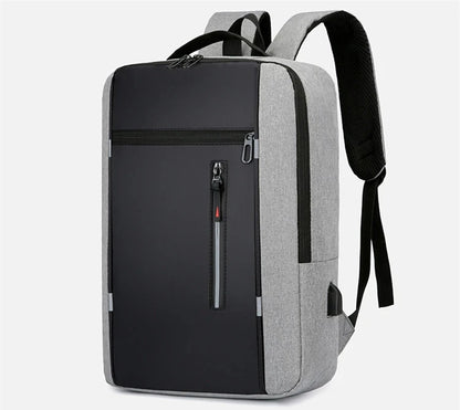 Waterproof Oxford Laptop Backpack for Men 15.6 Inch USB Charging Business Travel School Backpack High Capacity
