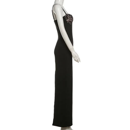 Lace Trim Sexy Backless Party Club Birthday Dress