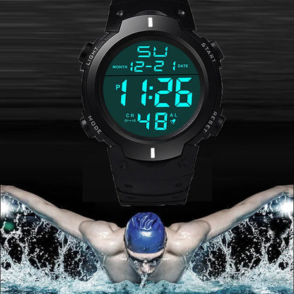 Men Sport LED Watches Top Brand Men Digital Clock Multi-Functional Rubber Man Fitnes Athlete Timekeeping Electronic Watch Reloj