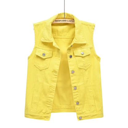 Streetwear  Denim Vest for Women