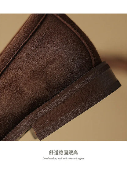 Brown Casual Flats Ladies Shoe Fashion Suede