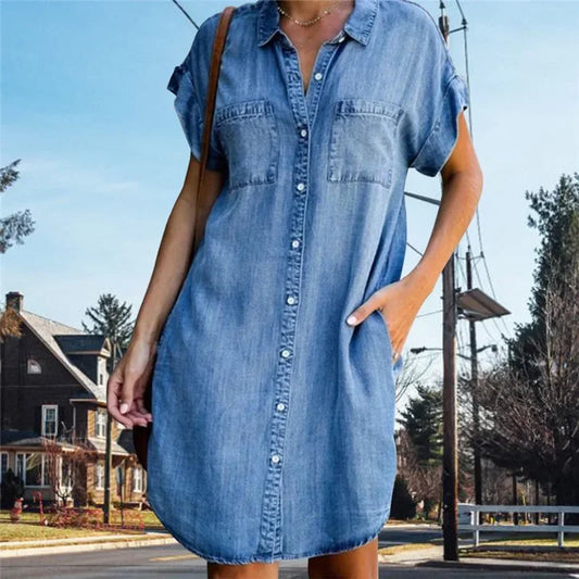 Women Denim Shirt Dresses