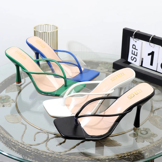 women stiletto flip flops