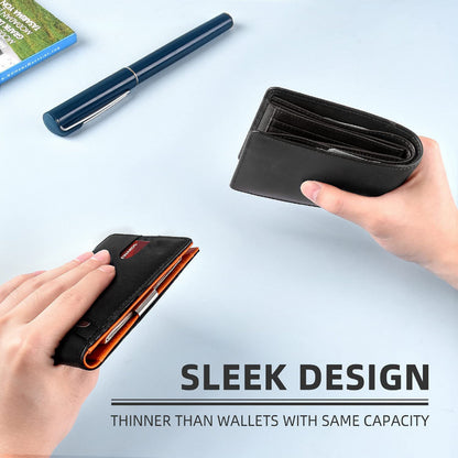 Rfid Microfier Leather Luxury Men Wallets Money Bag Slim Thin Man Card Holder Wallet for Men Short Purse Male Vallet Billfold