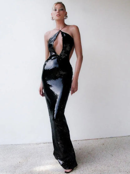 Women Summer Luxury Sexy Backless Elegant Dress