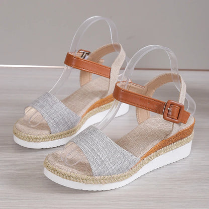 Summer Woman Sandals Shoes Soft Shoes Woman Elegant Sandals Woman Wedge Ladies Shoes Party Footwear Female Women Sandal
