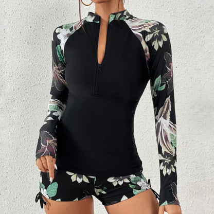 Female Swimwear Sports Surfing Tankini Set Beachwear