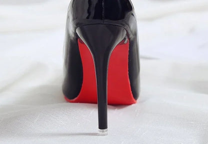 2025 New Women's High Heels Red Sole Pointed Toe Stiletto Heels Classic Style Wedding Dinner Complete Colors Shallow Top Shoes