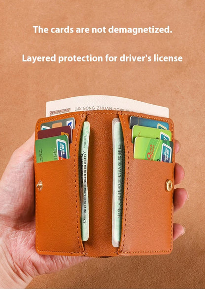 Simplicity Mini Folding Women's for Wallet PU Men Driver's License Credit Card Holder Storage Zero Monederos Purse