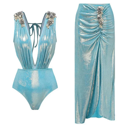 Bikini Bodysuit Swimwear Women Beachwear Holiday Bikini Cover Ups Outfits
