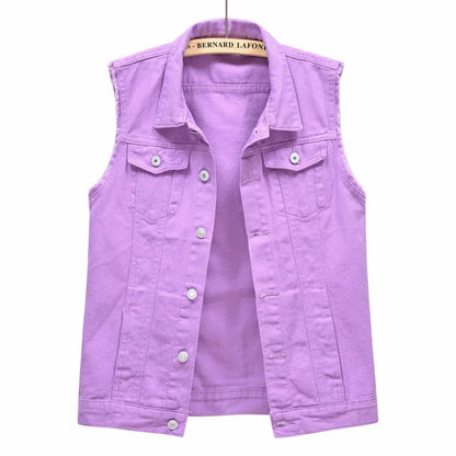 Streetwear  Denim Vest for Women
