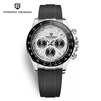 PAGANI DESIGN 40MM V2 Men Quartz Watches Sapphire Retro Chronograph Stainless Steel Waterproof Watch Men Relogio Masculino