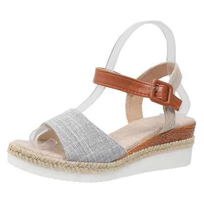 Summer Woman Sandals Shoes Soft Shoes Woman Elegant Sandals Woman Wedge Ladies Shoes Party Footwear Female Women Sandal