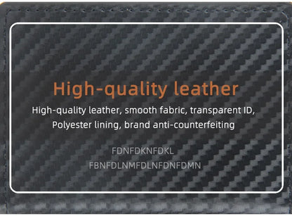 2024 Magnet Anti Rfid Blocking ID Credit Card Holder Case for Men Leather ID Bank Wallets with Magnetic Buckle Closer Cardholder