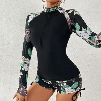 Female Swimwear Sports Surfing Tankini Set Beachwear Two-Piece