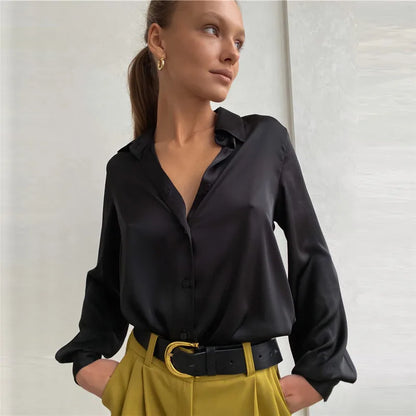 Women's Long-sleeved Elegant Shirt