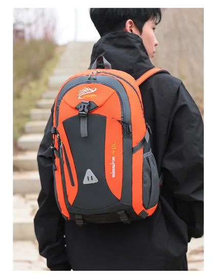 Men Backpack Nylon Waterproof Men Casual Outdoor Travel Backpack Hiking Camping Mountaineering Backpack Sports Bag Women