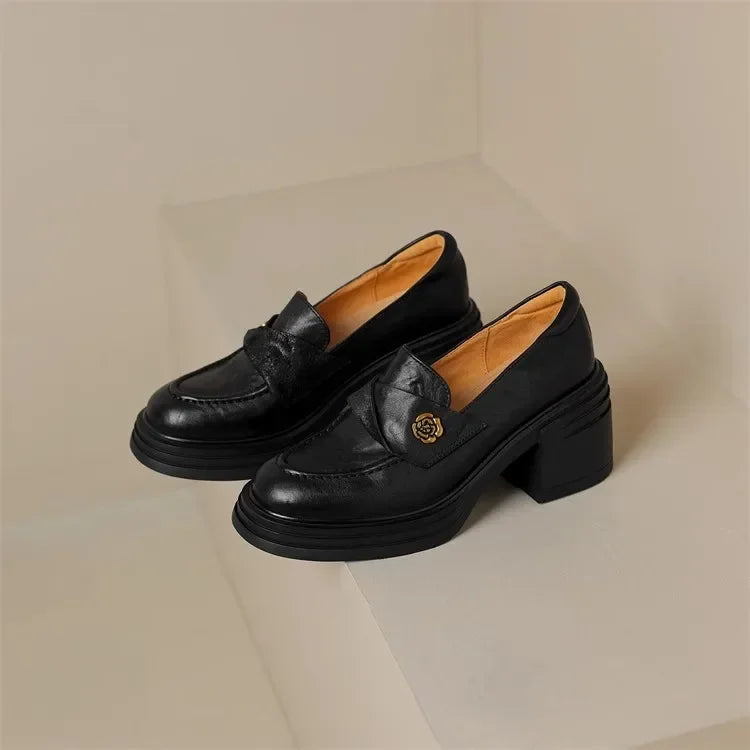 Women High Heel Causal Loafers