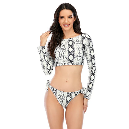 Women Surfing Two Piece Swimsuit