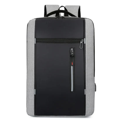 Waterproof Oxford Laptop Backpack for Men 15.6 Inch USB Charging Business Travel School Backpack High Capacity