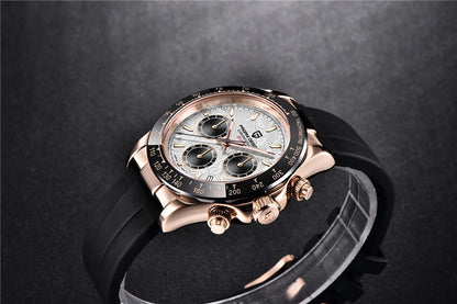 PAGANI DESIGN 40MM V2 Men Quartz Watches Sapphire Retro Chronograph Stainless Steel Waterproof Watch Men Relogio Masculino