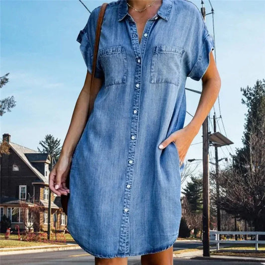 Women Denim Shirt Dresses