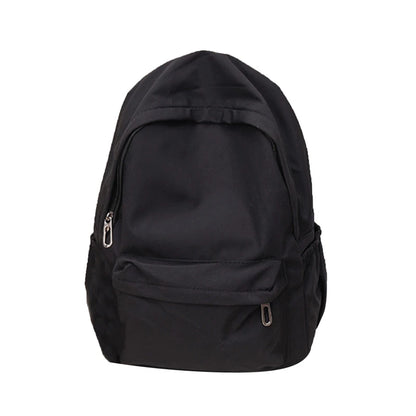 Women Schoolbag Waterproof Large Capacity School Backpack Smooth Zipper Solid Teens Girl Casual Daypack Bag Student Supply NEW