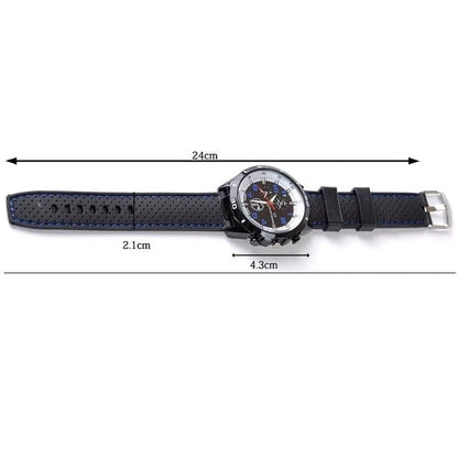 Kegllect Men Quartz Watch Silicone Strap Business Fashion Watches