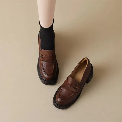 Women High Heel Causal Loafers
