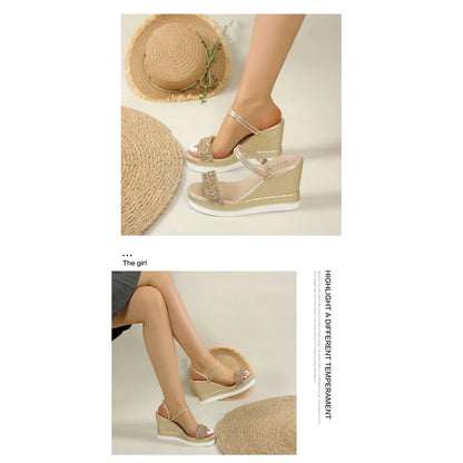 Summer Shoes for Women Wedges Sandals Women High Heels Sandals Slides Women Designers Shoes Platform Sandals Outdoor Slippers