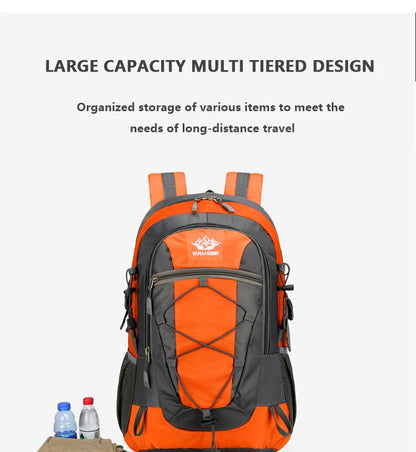 Waterproof hiking backpack, lightweight outdoor hiking bag, high-quality large capacity travel bag for hiking