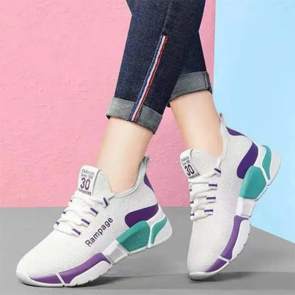 Comfortable women's shoes spring and autumn versatile lace up comfortable lightweight sports shoes